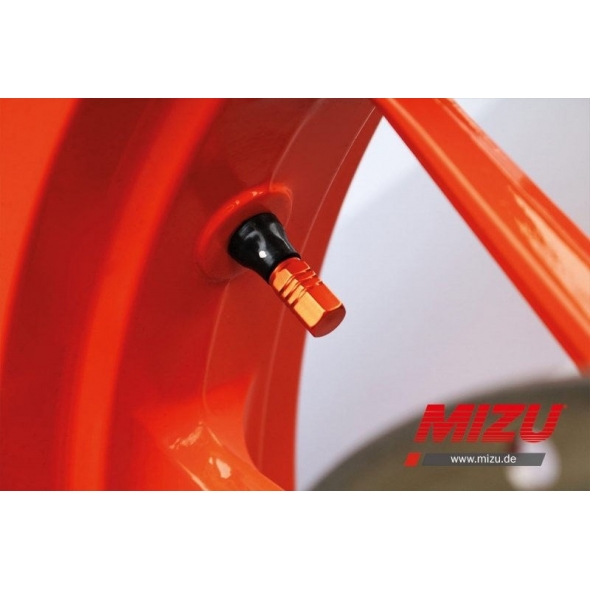 MIZU Mizu Pro Race valve cap, Orange Anodize | 3064110 | mizu_3064110 | euronetbike-net