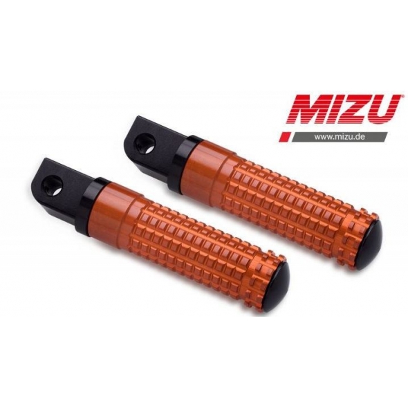 MIZU Mizu Race passenger's footpeg, including ABE, Black/Orange | 409SO1120017 | mizu_409SO1120017 | euronetbike-net