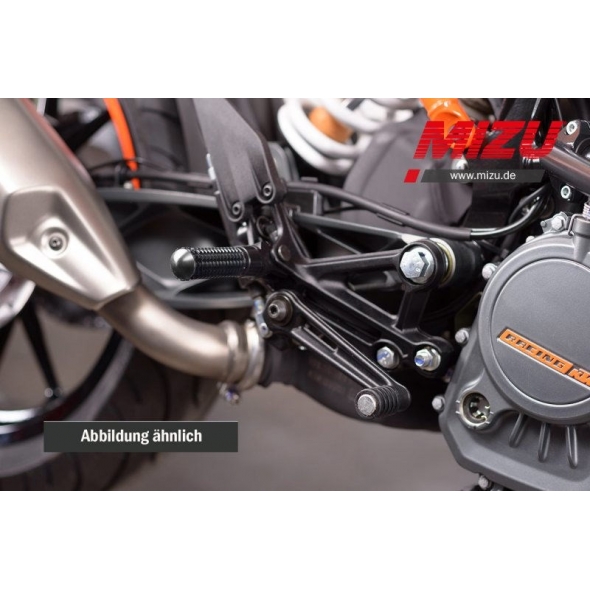 MIZU Mizu Race driver's footpeg, including ABE, Black/Black | 409SS1110030 | mizu_409SS1110030 | euronetbike-net