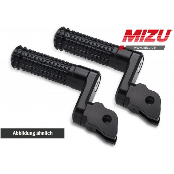 MIZU Mizu Flex Race passenger's footpeg, including ABE, Black/Black | 409SS3320033 | mizu_409SS3320033 | euronetbike-net