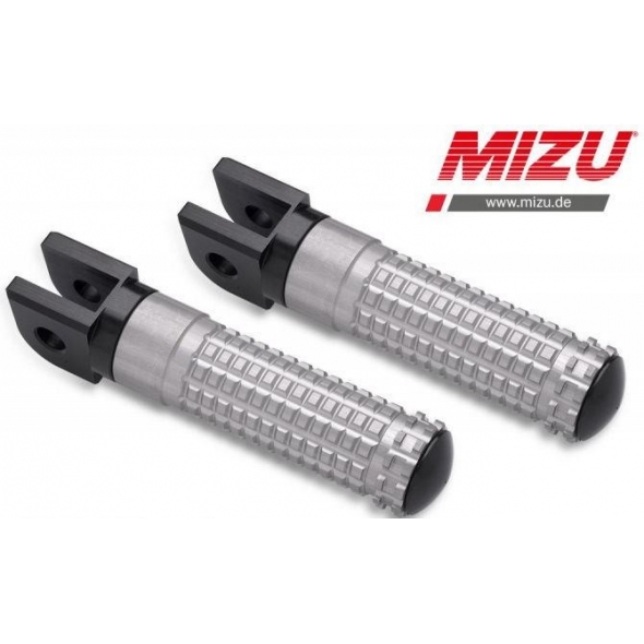 MIZU Mizu Race driver's footpeg, including ABE, Black/Silver | 409ST1110015 | mizu_409ST1110015 | euronetbike-net