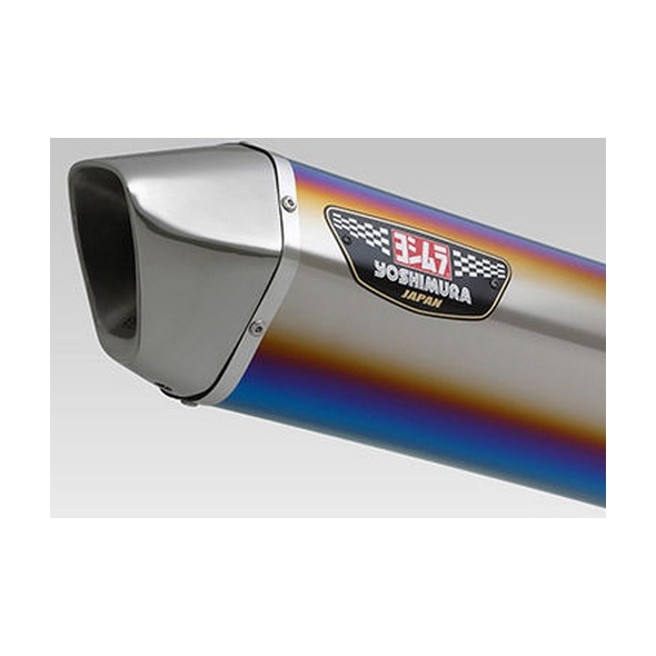 Yoshimura YOSHIMURA JMCA SLIP-ON HEPTA FORCE STAINLESS END DUAL SILENCER ZX-14R 12- (STBS) - TITANIUM BLUE COVER STAINLESS END | 110-214-L06C1 | yos_110-214-L06C1 | euronetbike-net