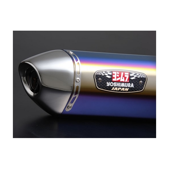 Yoshimura YOSHIMURA JMCA SLIP-ON R-77J STAINLESS END CB400SF/SB REVO 08- (STBS) - TITANIUM BLUE COVER STAINLESS END | 110-458-5V80B | yos_110-458-5V80B | euronetbike-net