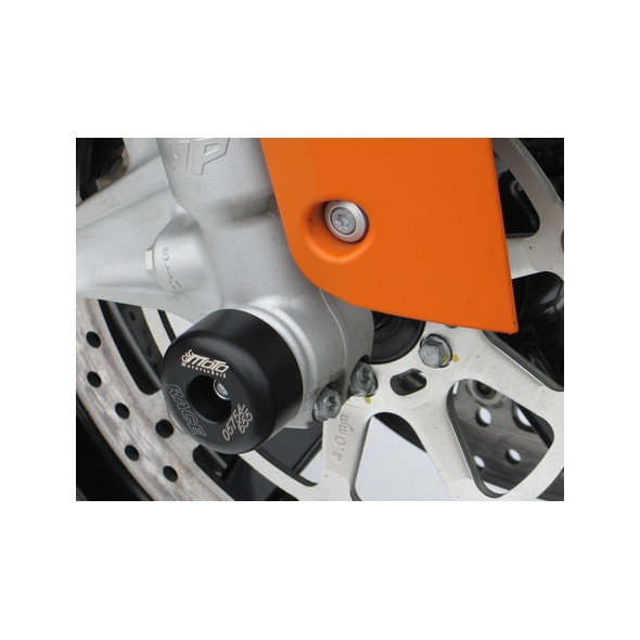 GSG Crash-pads Axle-Crashpads for KTM RC 8 - 1190 08- Front wheel fixation on hollow-axle-bolts | gsg_25-34-302 | euronetbike-net