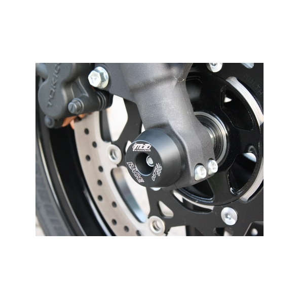 GSG Crash-pads Axle-Crashpads for Suzuki GSR 750 2011- Front wheel fixation on hollow-axle-bolts | gsg_29-35-290 | euronetbike-net