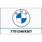 BMW OEM Parts BMW Number plate carrier, black, side | 77512469307 | bm_77512469307 | euronetbike-net