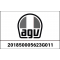 AGV AGV CHEEK PADS PISTA GP RR GREY/CYAN, Size : XXL | 201850005623G011 | agv_2018500056-23G_XXL | euronetbike-net