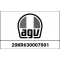 AGV AGV VISOR MECHANISM (ON VISOR) REPAIR KIT K6 GREY | 20KR630007001 | agv_20KR630007-001 | euronetbike-net
