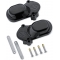 Harley-Davidson Harley-Davidson Bar & Shield Rear Axle Cover Kit, Gloss Black | 43013-09A | hd_43013-09A | euronetbike-net