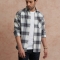 Genuine Apparel ROYAL ENFIELD Heavy Weight Flannel Shirt (4Xl) 48 Cm-Light Grey | re_RLASHA222049 | euronetbike-net