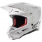 Alpinestars Alpinestars Off Road White Supertech M5 Solid MX Helmet | 8303023-2180 | alp_8303023-2180-2X | euronetbike-net