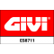 GIVI Parts Givi Specific support in aluminium and stainless steel to widen the surface support area of the original side stand | ES8711 | givi_ES8711 | euronetbike-net