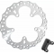 Arlen Ness Arlen Ness Jagged Floating Rotor Silver | 300-012 | aness_300-012 | euronetbike-net
