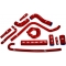 SAMCO SPORT Samco Sport MV Agusta Brutale 750 2001 - 2009 12 Piece Samco Sport Silicone Radiator Coolant Hose Kit | AGU-2-RD | samco_AGU-2-RD | euronetbike-net