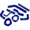 SAMCO SPORT Samco Sport Ducati Hypermotard / SP 939 2016 - 2018 8 Piece Samco Sport Silicone Radiator Coolant Hose Kit | DUC-30-BU | samco_DUC-30-BU | euronetbike-net