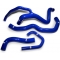 SAMCO SPORT Samco Sport Kawasaki ZX 6R 2009 - 2021 4 Piece Y-Piece Race Design Samco Sport Silicone Radiator Coolant Hose Kit | KAW-64-BU | samco_KAW-64-BU | euronetbike-net