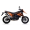 Arrow ARROW KTM 690 SM '06/12 HOMOLOGATED TITANIUM RACE-TECH RH+LH SILENCERS WITH CARBON END CAP FOR ORIGINAL COLLECTORS | 72619PK | arr_72619PK | euronetbike-net