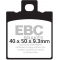 EBC brakes EBC-Brakes British Made KevlarÂ® Organic FA Series Brake Pads to fit Rear Left | ebc_FA047-3 | euronetbike-net