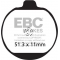 EBC brakes EBC-Brakes British Made KevlarÂ® Organic FA Series Brake Pads to fit Front Left | ebc_FA062 | euronetbike-net