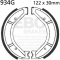 EBC brakes EBC-Brakes Motorcycle Grooved Replacement Brake Shoes to fit Front Left | ebc_934G | euronetbike-net