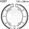EBC brakes EBC-Brakes Plain Motorcycle Replacement Brake Shoes to fit Rear Left | ebc_H307 | euronetbike-net