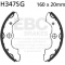EBC brakes EBC-Brakes Motorcycle Grooved Replacement Brake Shoes to fit Front Left | ebc_H347SG | euronetbike-net