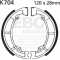 EBC brakes EBC-Brakes Plain Motorcycle Replacement Brake Shoes to fit Front Left | ebc_K704 | euronetbike-net