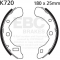 EBC brakes EBC-Brakes Plain Motorcycle Replacement Brake Shoes to fit Rear Left | ebc_K720 | euronetbike-net