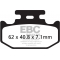 EBC brakes EBC-Brakes Carbon TT Pads for Enduro/MX Bikes to fit Front Left | ebc_FA497TT | euronetbike-net