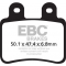 EBC brakes EBC-Brakes SFA Series Scooter Organic Pads to fit Rear Left | ebc_SFA350 | euronetbike-net