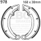 EBC brakes EBC-Brakes Plain Motorcycle Replacement Brake Shoes to fit Front Left | ebc_978 | euronetbike-net