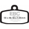 EBC brakes EBC-Brakes R Series Heavy Duty Sintered Brake Pads to fit Front Left | ebc_FA612R | euronetbike-net