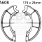 EBC brakes EBC-Brakes Plain Motorcycle Replacement Brake Shoes to fit Front Left | ebc_S608 | euronetbike-net