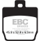 EBC brakes EBC-Brakes SFAC Carbon Series Scooter Pads to fit Rear Left | ebc_SFAC268 | euronetbike-net