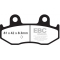 EBC brakes EBC-Brakes SFAC Carbon Series Scooter Pads to fit Rear Left | ebc_SFAC411 | euronetbike-net