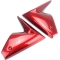 Pyramid Plastics parts Pyramid Plastics Yamaha MT-09 Radiator Cheeks Metallic Red (Lava Red) 2013>2016 | 22131L | pyr_22131L | euronetbike-net