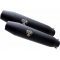 GPR Exhaust GPR Exhaust System Honda Africa Twin 650 Rd03 1988/89Double universal Homologated silencer without link pipesDeeptone Black Cafè Racer | CAFE.27.DN | gpr_CAFE-27-DN | euronetbike-net