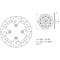 Brembo BREMBO Oro Brake Disc Round Fix | 68B407E8 | brem_68B407E8 | euronetbike-net