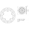 Brembo BREMBO Oro Brake Disc Round Fix | 68B407F2 | brem_68B407F2 | euronetbike-net