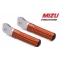 MIZU Mizu Race driver's footpeg, including ABE, Silver/Orange | 409TO1110002 | mizu_409TO1110002 | euronetbike-net