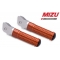 MIZU Mizu Race driver's footpeg, including ABE, Silver/Orange | 409TO1110014 | mizu_409TO1110014 | euronetbike-net