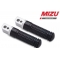 MIZU Mizu Race passenger's footpeg, including ABE, Silver/Black | 409TS1120045 | mizu_409TS1120045 | euronetbike-net