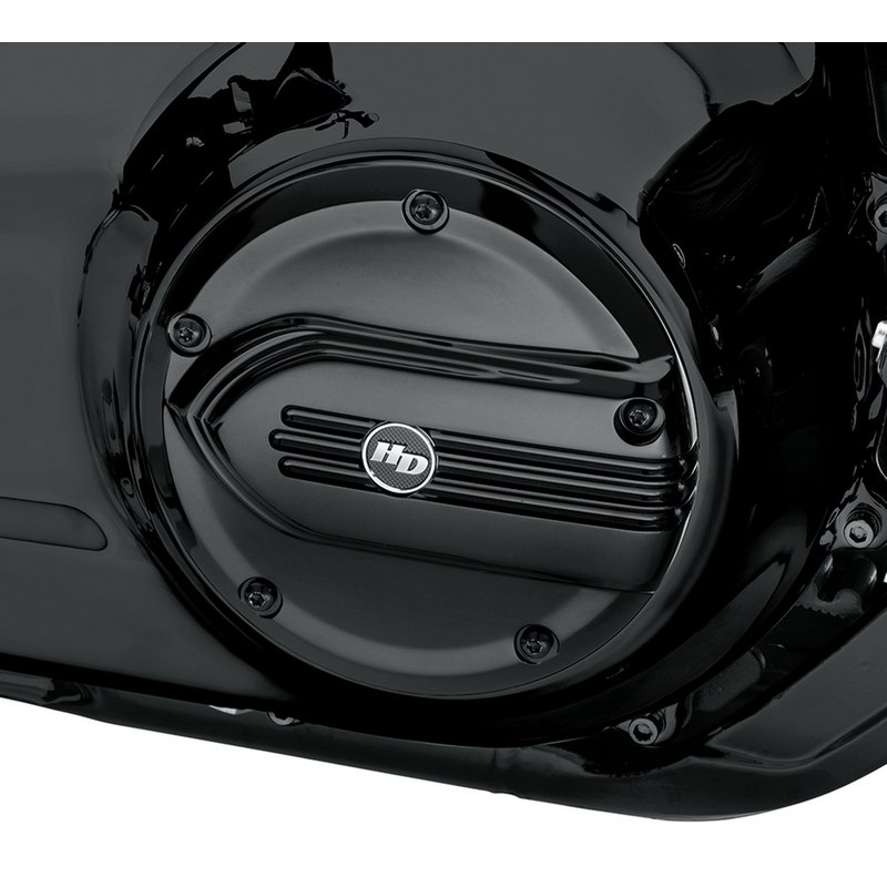 Harley-Davidson Defiance Derby Cover, Black Anodized | 25700963