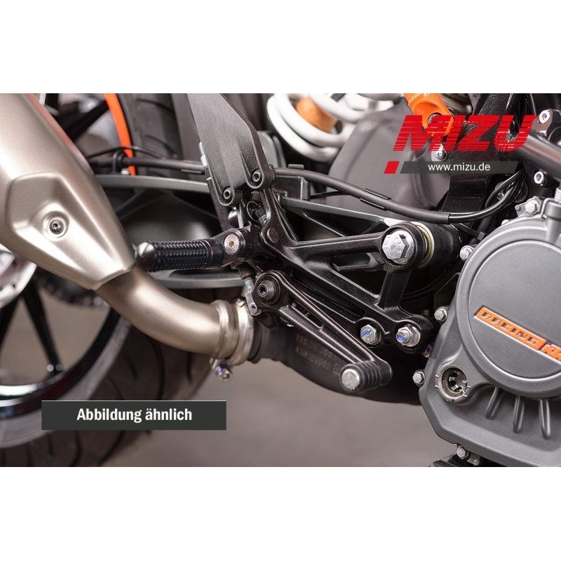 Mizu Flex Race Driver S Footpeg Including Abe Black Black 409ss